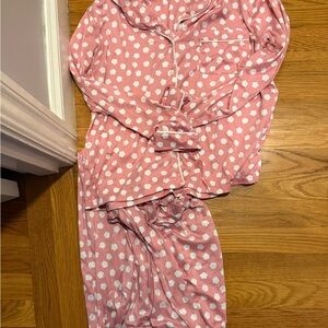 Kate Spade Pink and White Polka Dot Pajamas